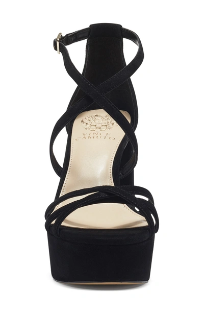 Vince Camuto Women's Garnitta Strappy Platform Sandals Women's Shoes In Black