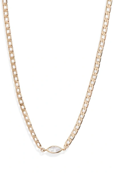 Set & Stones Henri Frontal Necklace In Gold