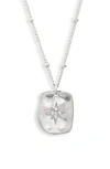 Set & Stones Alyssa Star Pendant Necklace In Silver