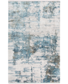 Amer Rugs Venice Veron 4'11" X 7'6" Area Rug In Ivory/blue