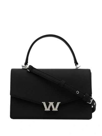 Alexander Wang Black Velvet Mini Legacy Bag In 001 Black