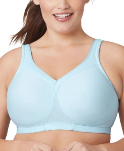Glamorise Women's Plus Size Magic Lift Seamless Sport Bra 1006 In Frosted Aqua