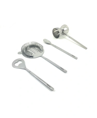 Vibhsa Bar Tool, Set Of 4 In Silver-tone