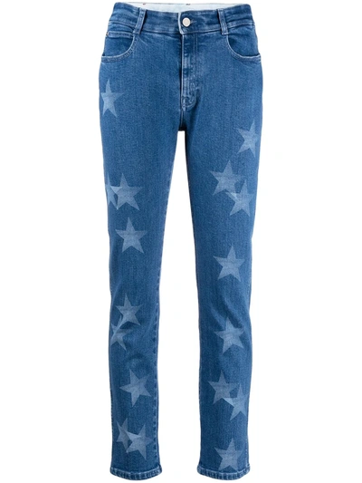 Stella Mccartney Star-print Slim-fit Jeans In Blue
