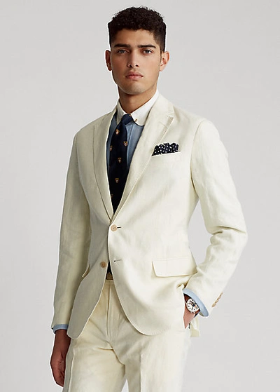 Ralph Lauren Polo Soft Linen Suit Jacket In Navy