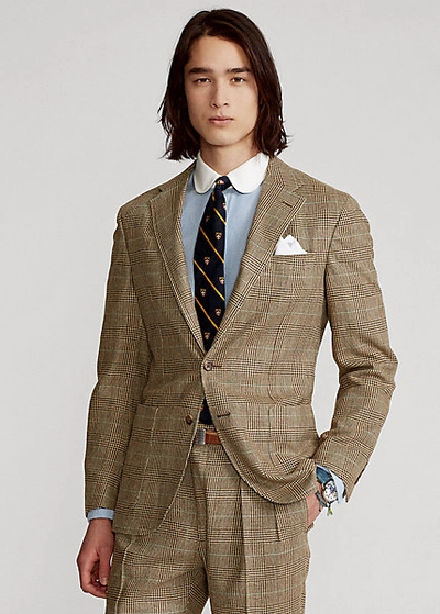 Ralph Lauren Polo Soft Plaid Tweed Suit Jacket In Brown/tan Glen Plaid |  ModeSens