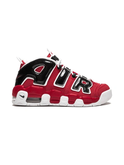 Nike Kids' Air More Uptempo "varsity Red" Sneakers In Varsity Red/white/black