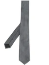 Versace Embroidered Logo Tie - Grey