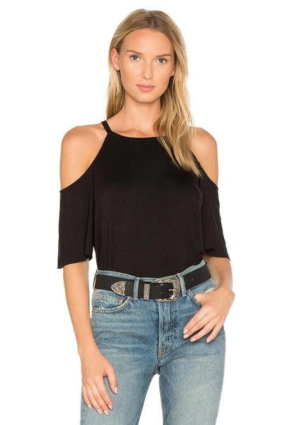 Chaser Flounce Raglan Tee In Black | ModeSens