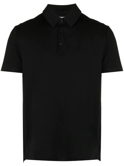 Attachment Short-sleeved Polo Shirt In Black