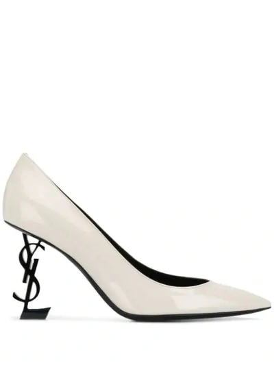 Saint Laurent Opyum Pumps In Neutrals