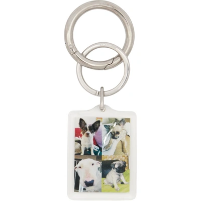 Balenciaga Printed Acrylic And Silver-tone Key Fob In 1677 Multi