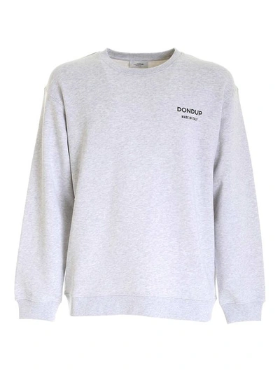 Dondup Logo Print Sweatshirt In Grey
