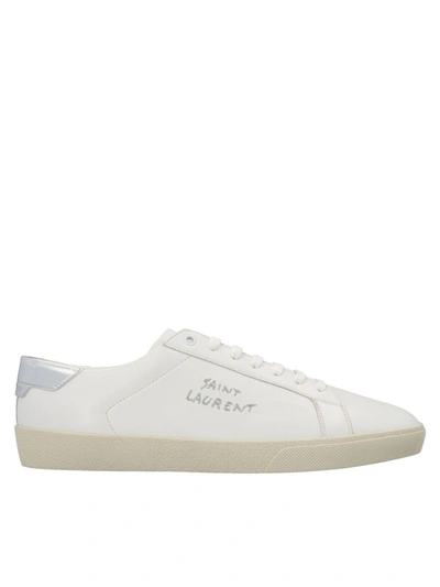 Saint Laurent Court Classic Sl06 Sneakers In White
