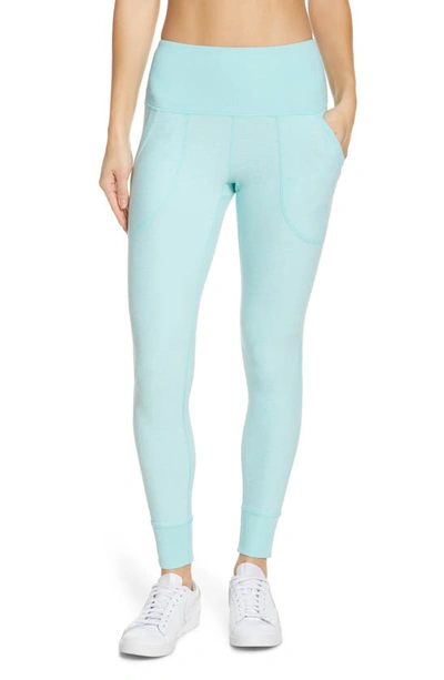 Zella Restore Soft Pocket Leggings In Teal Sky