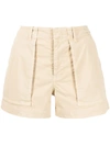 Nili Lotan Stretch-fit Utility Shorts In Almond