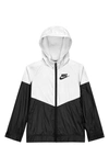 Nike Sportswear Windrunner Big Kids' (girls') Jacket (extended Size) In White