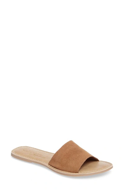 Beach By Matisse Coconuts By Matisse Cabana Slide Sandal In Tan Suede