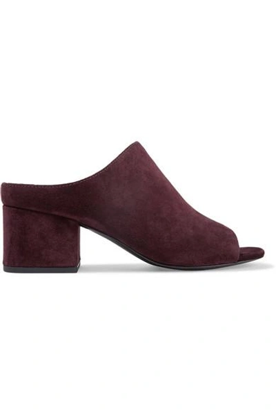 3.1 Phillip Lim / フィリップ リム Cube Suede Open-toe Mules In Pink