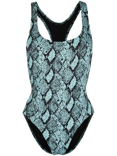 Metallic Snakeskin Leotard