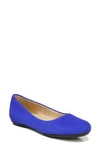 Naturalizer Maxwell Flats Women's Shoes In Harbor Blue Suede