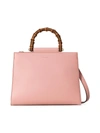 Gucci Nymphaea Leather Top Handle Bag In Light Pink