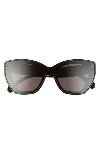 Alaïa 99mm Shield Sunglasses In Black/ Grey
