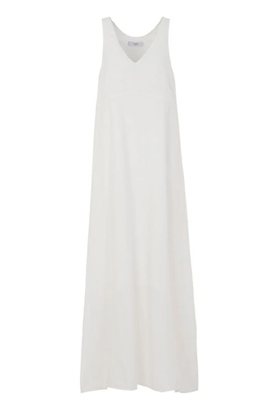 A-line Flowy Slip Dress In Dusty-pearl