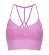 Alo Yoga Alosoft Lavish Bra Top In Violet