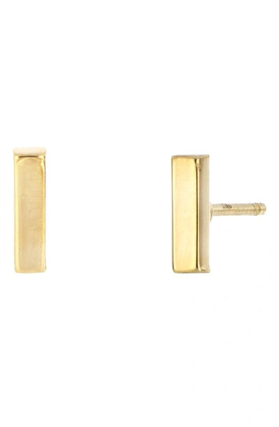 Bony Levy 14k Gold Bar Stud Earrings In Yellow Gold