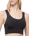 Calvin Klein Invisible Comfort Mesh Lift Scoop Bralette Qf6547 In Black