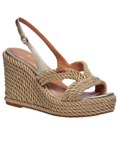 Kate Spade Women's Tahiti Slingback Espadrille Sandals In Pale Gold