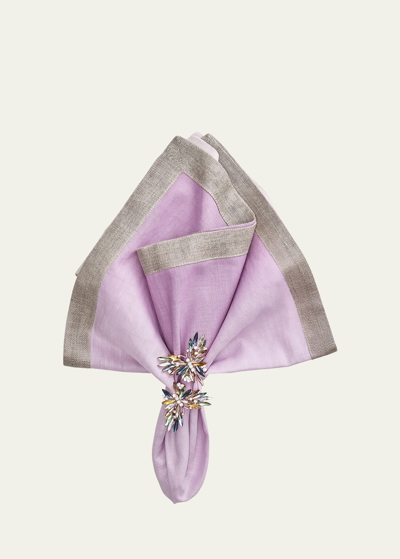 Kim Seybert Dip Dye Napkin In Lilac