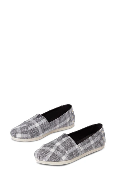 Toms Women's Printed Alpargata Flats Women's Shoes In Black Blended