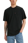 Levi's Men's Classic Pocket Short Sleeve Crewneck T-shirt In Black