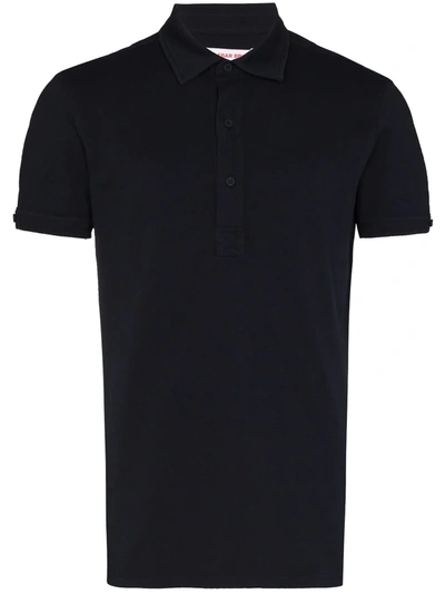 Orlebar Brown Sebastian Slim-fit Cotton-piqué Polo Shirt In Blue