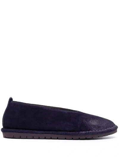 Marsèll Slip-on Leather Ballerina Shoes In Purple