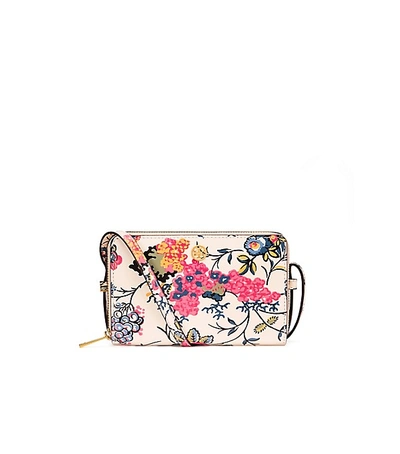 Tory Burch Mini Parker Floral Crossbody Bag - White In Gabriella Floral