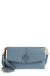 Tory Burch Mcgraw Leather Crossbody Bag In Brunnera