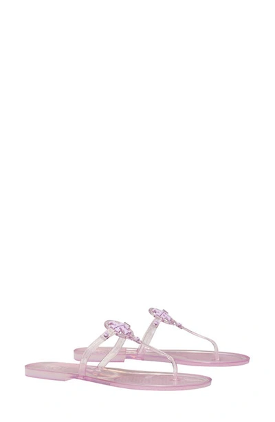 Tory Burch Mini Miller Jelly Thong Sandals In Lilac