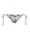 Tory Burch Printed String Bikini Bottom In Reverie