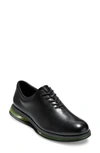 Cole Haan Originalgrand Cloudfeel Oxford In Black/ Black/ Safety Yellow