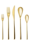 Fortessa Dragonfly 20-piece Flatware Set In Gold