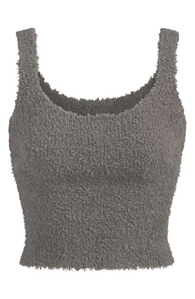 Skims Cozy Knit Tank Top In Grey