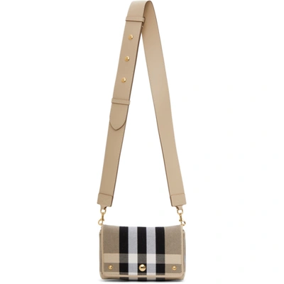 Burberry check canvas crossbody hotsell bag