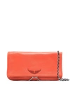 Zadig & Voltaire Shoulder Strap Clutch Bag In Red