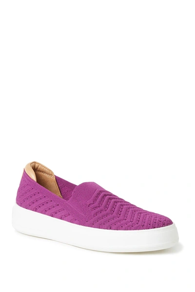 Dearfoams Sophie Knit Slip-on Sneaker In Mystic Purple