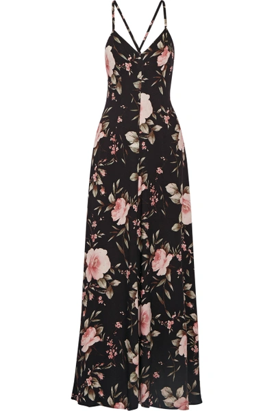 Alice And Olivia Alves Floral-print Crepe De Chine Maxi Dress | ModeSens