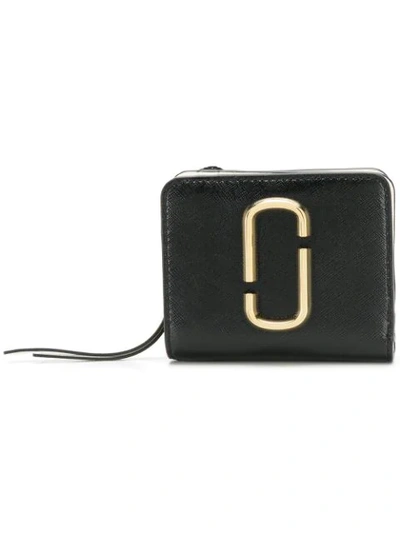 Marc Jacobs Mini The Snapshot Compact Wallet In Black