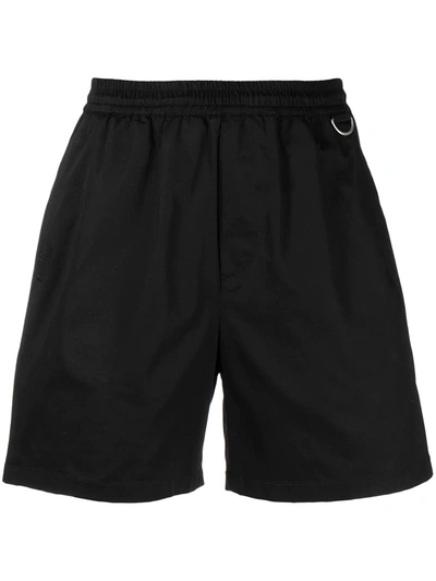 Low Brand Elasticated Cotton-blend Shorts In Black